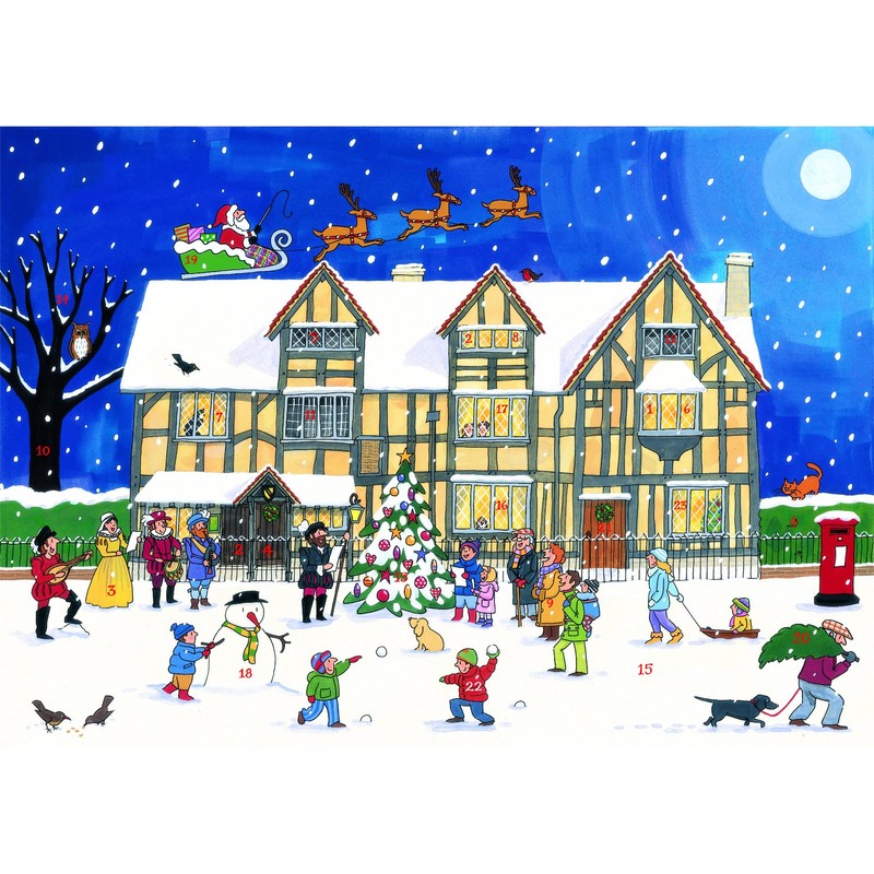 Alison Gardiner Famous Illustrator Unique Traditional Advent Calendar - Designed