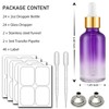 Bumobum 2 oz Dropper Bottle, Purple Glass Eye Dropper Bottles