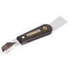 Edward Tools ProSource 2-in-1 Glazing Tool - Multi Use Tool for Scraping & Applying Push Style Glaziers Points - Polished High Carbon Steel - Solvent Proof Nylon Handle - 7 1/2" Long