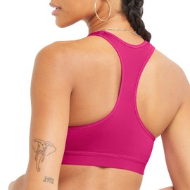Champion - Brasier Deportivo para Mujer, compresión, Absorbe la Humedad, Brasier Deportivo de Alto Impacto para Mujer, Fucsia fantástica., M