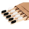 NUDUKO - Cepillos de dientes de bambú biodegradables, 10 piezas,