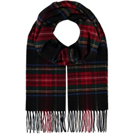 Giorgio Rimaldi Scarf 30 x 180 cm - Softer than Cashmere - Made in Germany - Checked Scarf for Men and Women - Perfect for Autumn and Winter, Irish cream.