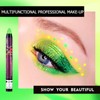 Green Shimmering Eyeshadow Stick, Bright Green Cream Eye Shadow, Metallic