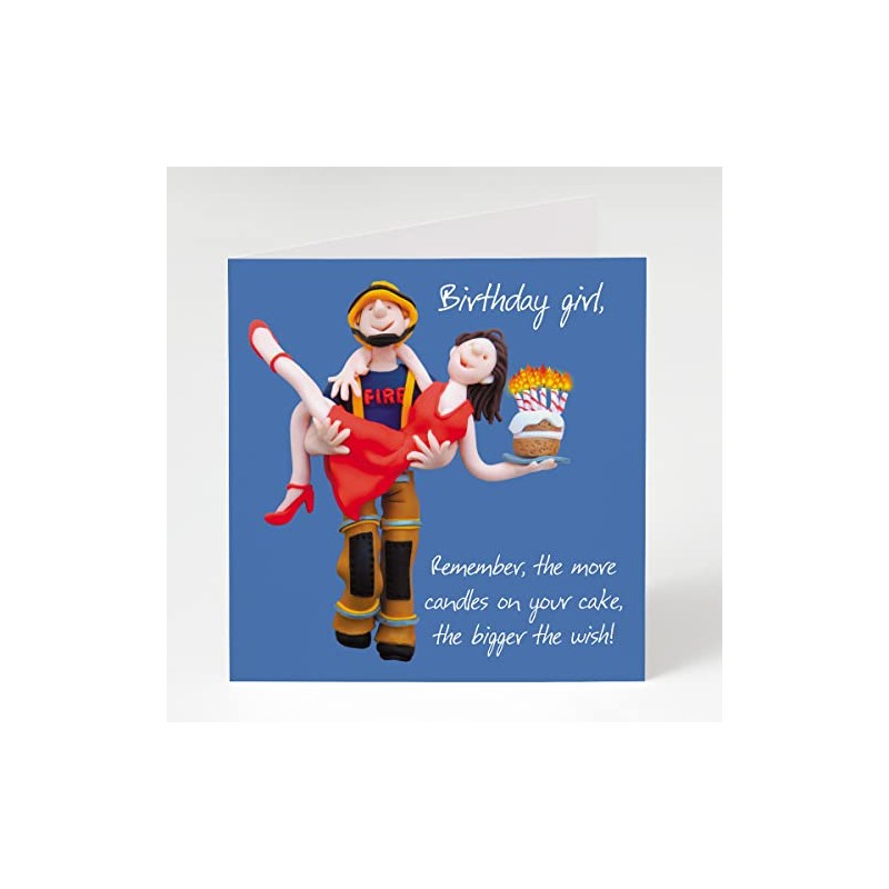 Greeting Card - Birthday fireman - Birthday, Greeting card, Celebration