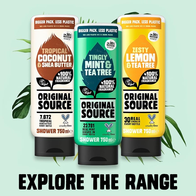 Original Source Mint & Tea Tree Shower Gel, 100 Percent