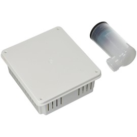 KSIFU Ventilation Kit Inspectable Dry Siphon UNI with Condensate Exhaust Diameter 20 mm, White