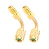 2Pcs 80° R32 R454B Refrigerant Adapter,Low-Loss HVAC Quick Connect Fittings