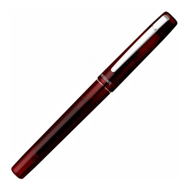Platinum Prefount Crimson Red Fine Fountain Pen, Pack of 1