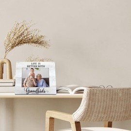 FLDAS Grandkids Photo Frame - Grandchildren's 8x10 & 5x7 Pictures - Grandparents' Life is Better with Grandkids