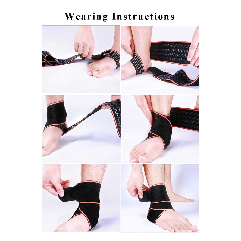 Tobillera ajustable, material de nailon transpirable, súper elástico y cómodo,