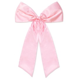 JarThenaAMCS Big Pink Bow Birthday Decorations Large Satin Bow Themed Party Giant Wall Bow for Home Backdrop Baby Shower Bridal Showers Engagement Wedding Bachelorette Girls Bathroom Supplies