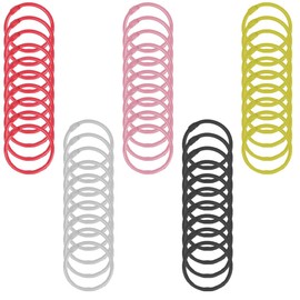 WeddHuis 50 pcs Binder Ring 30 mm Book Ring Binder for Album Scrapbook Album Craft Paper Card Multicoloured