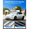 REEVAA Upgraded Sun Shade for Car Windshield [100% Sun Protection