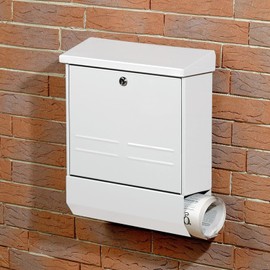 Gedotec Letterbox Lock – Furniture Lock | 1 Set Lock with Key and Mounting Material | Nickel-Plated Steel | Letter Box Stainless Steel Tool Cabinet Metal Office Cabinet