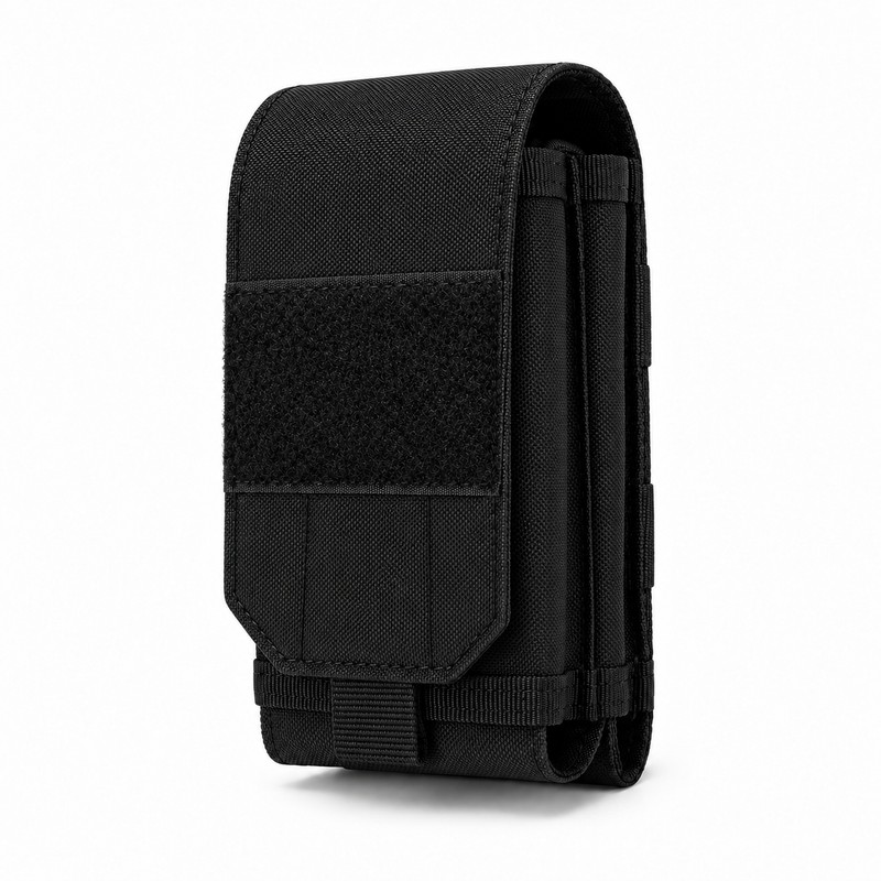 Double Phone MOLLE Pouch Nylon Belt Waist Bag for EDC