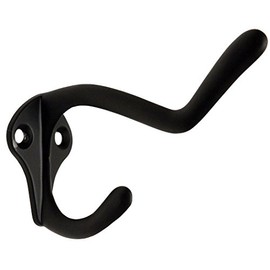 Designers Impressions 57569 Flat Black Light Duty Coat & Hat Hook