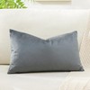 Artscope Luxury Velvet Cushion Covers Decorative Rectangle Pillowcases Soft Solid