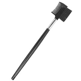 1 Eyelash Comb & Brow Brush, Eyebrow Comb, Eyebrow Brush with Comb, Double Sides, Eyebrow Brush, Eyelash Separator Tool for Women, Makeup Cosmetics, Black