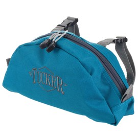 Tucker Day Tripper Pommel Bag - Durable Water Resistant Horse Trail Riding Saddle Pouch with Double Compression Attachment Straps & Side Buckle, Turquoise Blue