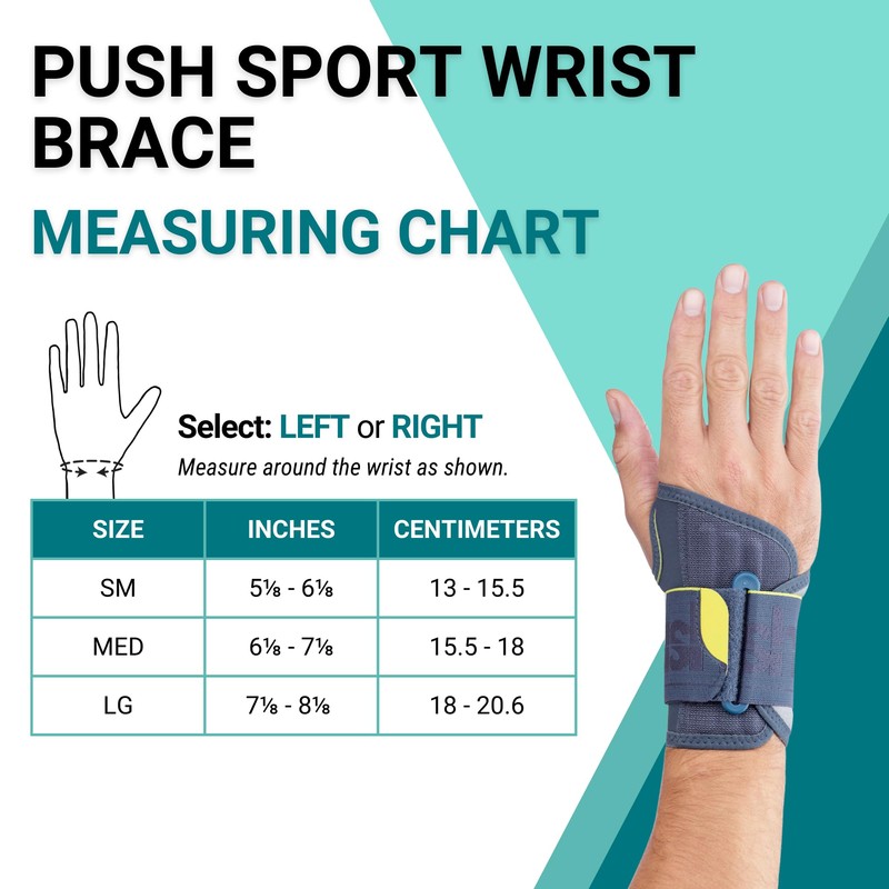 Push Sports Handgelenkbandage stabilisiert und lindert Schmerzen
