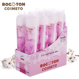 Bokoton Cosmeto round cotton pads 100 sheets x 8 packs (800 sheets) / 보코통 코스메토 원형화장솜 100매x8팩(800매)