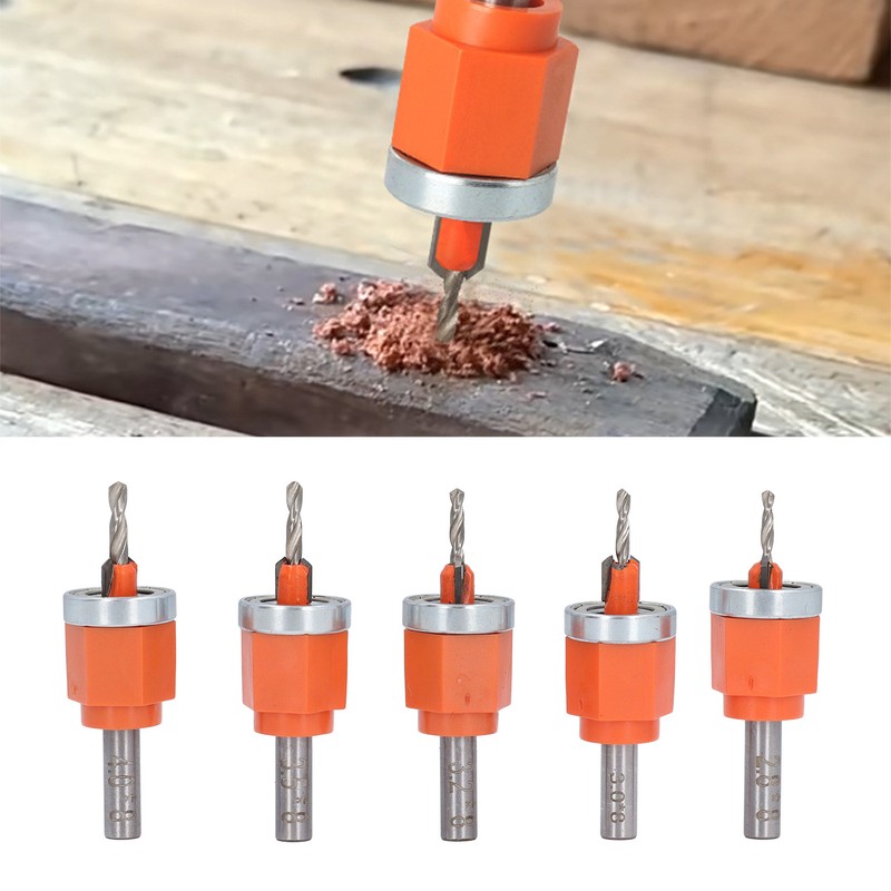5 Pcs Countersink Drill Bit Set 2.8 3 3.2 3.5