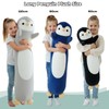 Aiuidun Pinguin - Cuscino lungo in peluche, 60 cm, morbido