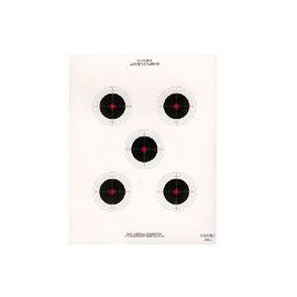 National Target 5 Bull Red Center Air Rifle Target