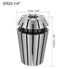 Recogwood ER20 1/4 Inch Spring Collet, High Precision Router Collets