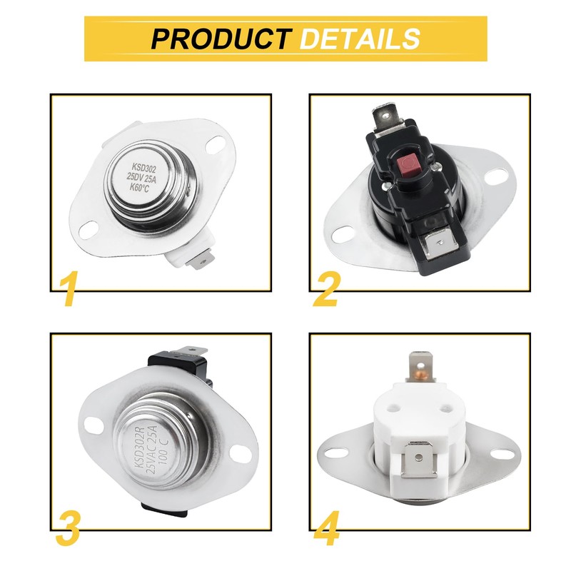 80599 Low-Temp & 80601 High Temp Limit Switch for Vogelzang