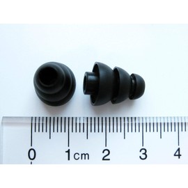 Zotech 14 pcs Replacement Eartips Earbuds (4 pcs Multi-Layered Noise proofing, 10 pcs Rounded Shape Ear Tips) for Powerbeats Pro Black