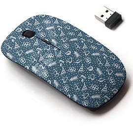 2.4G Wireless Mouse with Cute Pattern Design for All Laptops and Desktops with Nano Receiver - Cute Hand