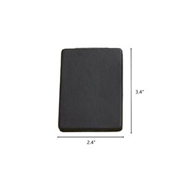 BIMIGET Compact Mirror for Men, Women and Girls, Black Travel Makeup Mirrors for Handbag and Pocket, Portable Double-Sided Mirror with Distortion Free (Black)