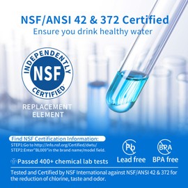 BELVITA ADQ747935 Water Filter Replacement,Compatible with LT1000P,LFXS26973S,LMXS28626S,LMXS30796S,LMXC23796S,Kenmore Elite 9980 ADQ74793501 MDJ64844601,3 Pack