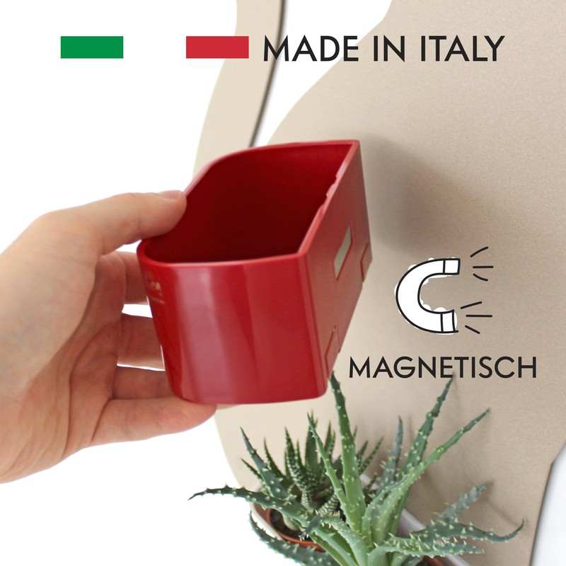 Kalamitica 64016-201-001 Magnetic small box, 2 flower pots Ø 6