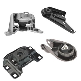 TRQ 4 Piece Engine & Transmission Mount Kit Compatible with 04-09 Mazda 3