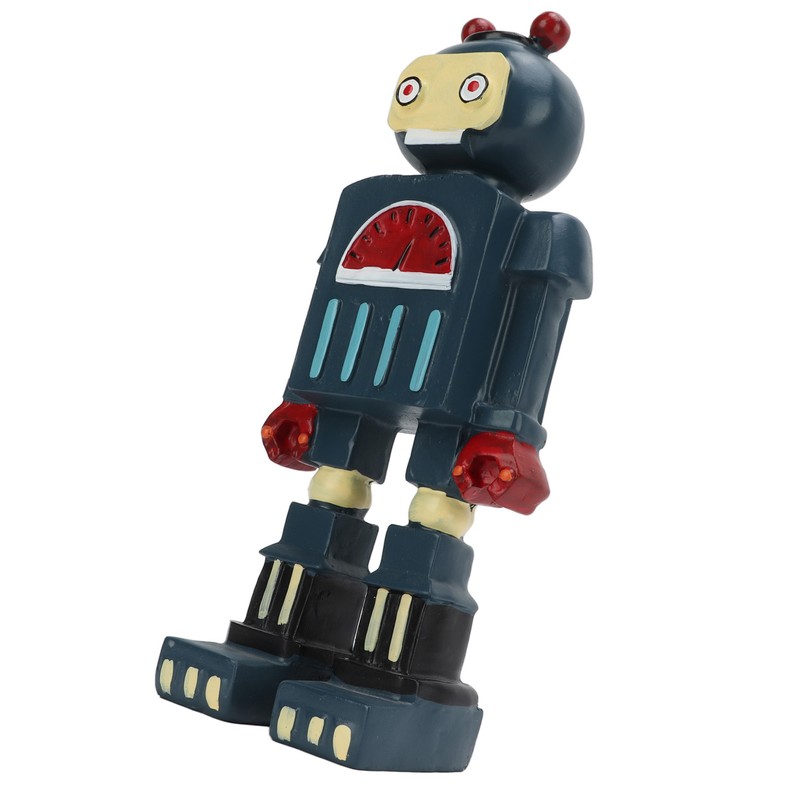 Blue Retro Robot Classic Anti Aging Robot Figurine Elaborately Crafted
