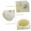 NOLITOY Natural Crystal Tea Cup Set Straight Design Home Office