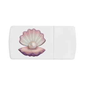 'Pearl in Shell' Pill Box with Tablet Splitter (PI00034638)
