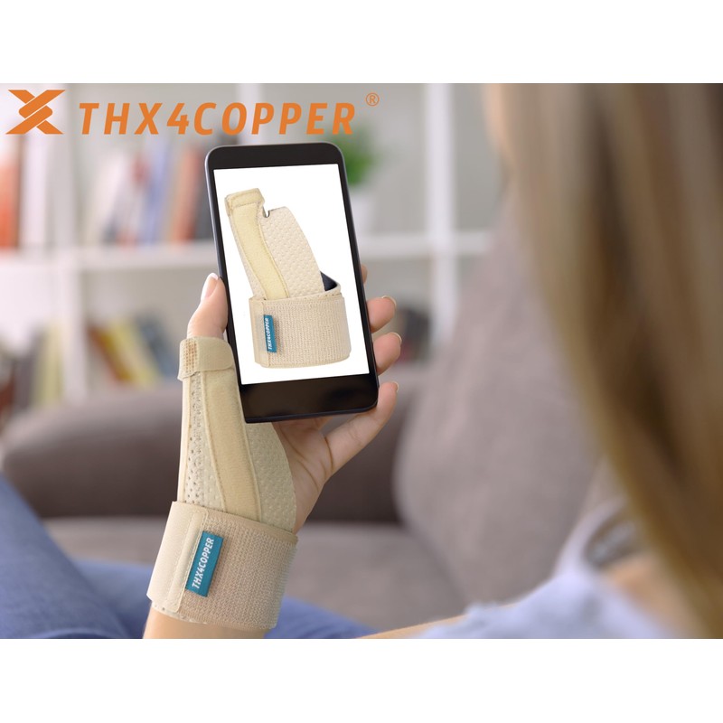 Thx4COPPER Thumb Brace & Wrist Stabilizer-Thumb Splint for Tendonitis,Sprains,Carpal Tunnel,Arthritis-Thumb