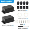 QLOUNI Pack of 2 Surface-Mounted Junction Box IP65 Waterproof 100