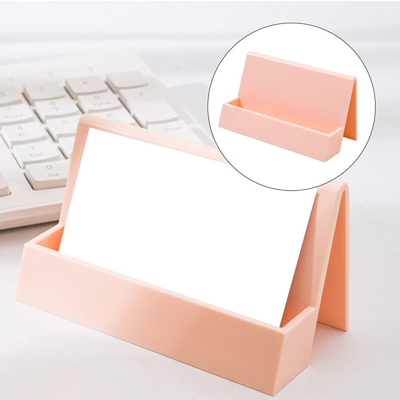 Adipn 3 Pcs Business Card Holder Plastic Name Card Case