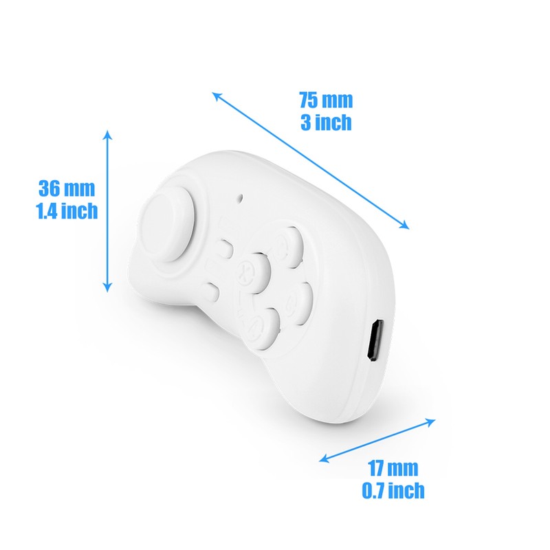 Portable Wireless Bluetooth Game Controller Mini Gamepad Joystick Handle Remote