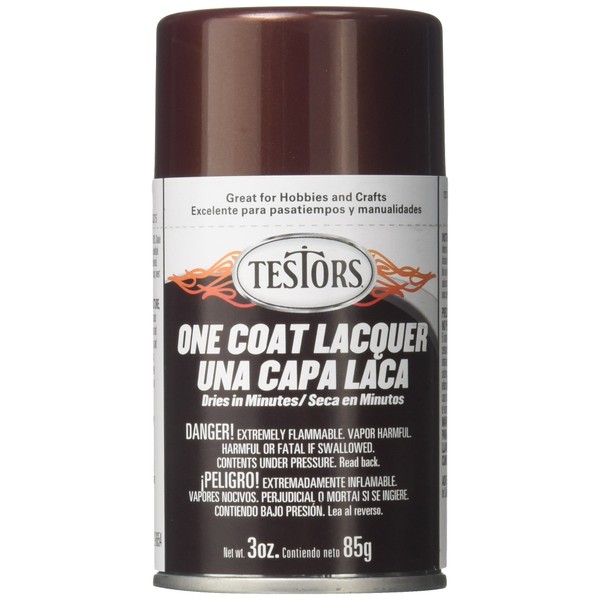 Testors 1848MT 3 oz. Lacquer Spray Gloss Paint, Root Beer