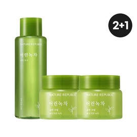 [Nature Republic] Mild Green Tea Toner 1pc + Cream 2pcs