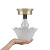 Aspen Creative 28003-15-2, Clip-on Tulip Shade in White Finish, 8"