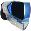 Empire EVS Paintball Mask/Goggle Clear/Blue - Blue Mirror Thermal Lens