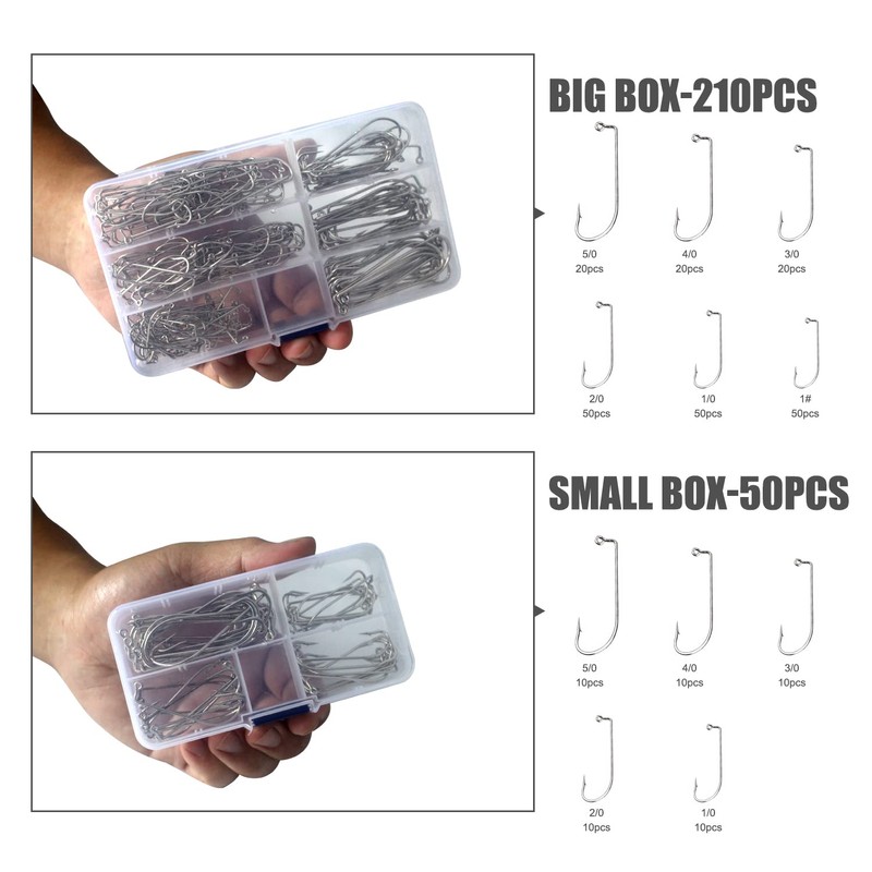 Dingbear 210PCS Catfish Lobster Fish Hook Fishing Hooks