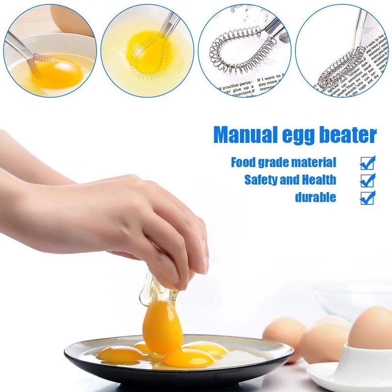 OUDQFCJ Stainless Steel Whisk with Sturdy and Comfortable Handle, Kitchen