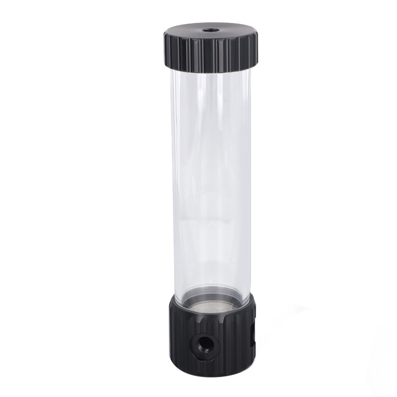 Cylindrical Water Cooling Reservoir Built in Filter Transparent 515ml Water